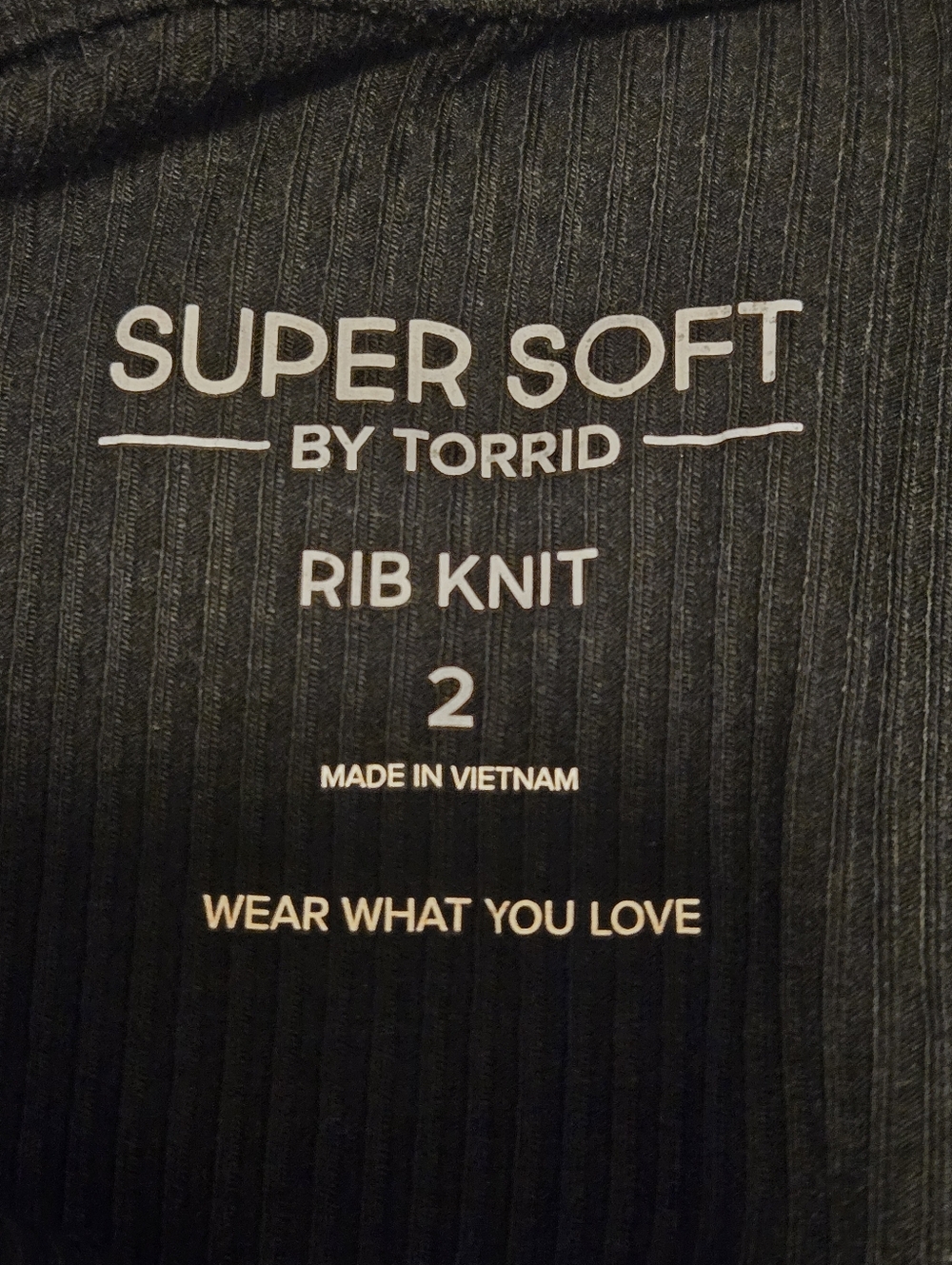 Torrid Black Super Soft Rib Knit Cold Should Elbow Sleeve Top Size 2 New - Picture 5 of 7